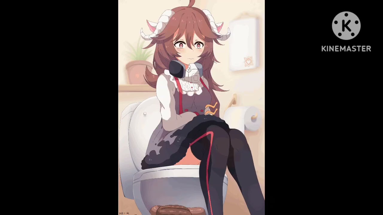 Hot Anime Girl Has Pooping And Diarrhea. (With Sounds)