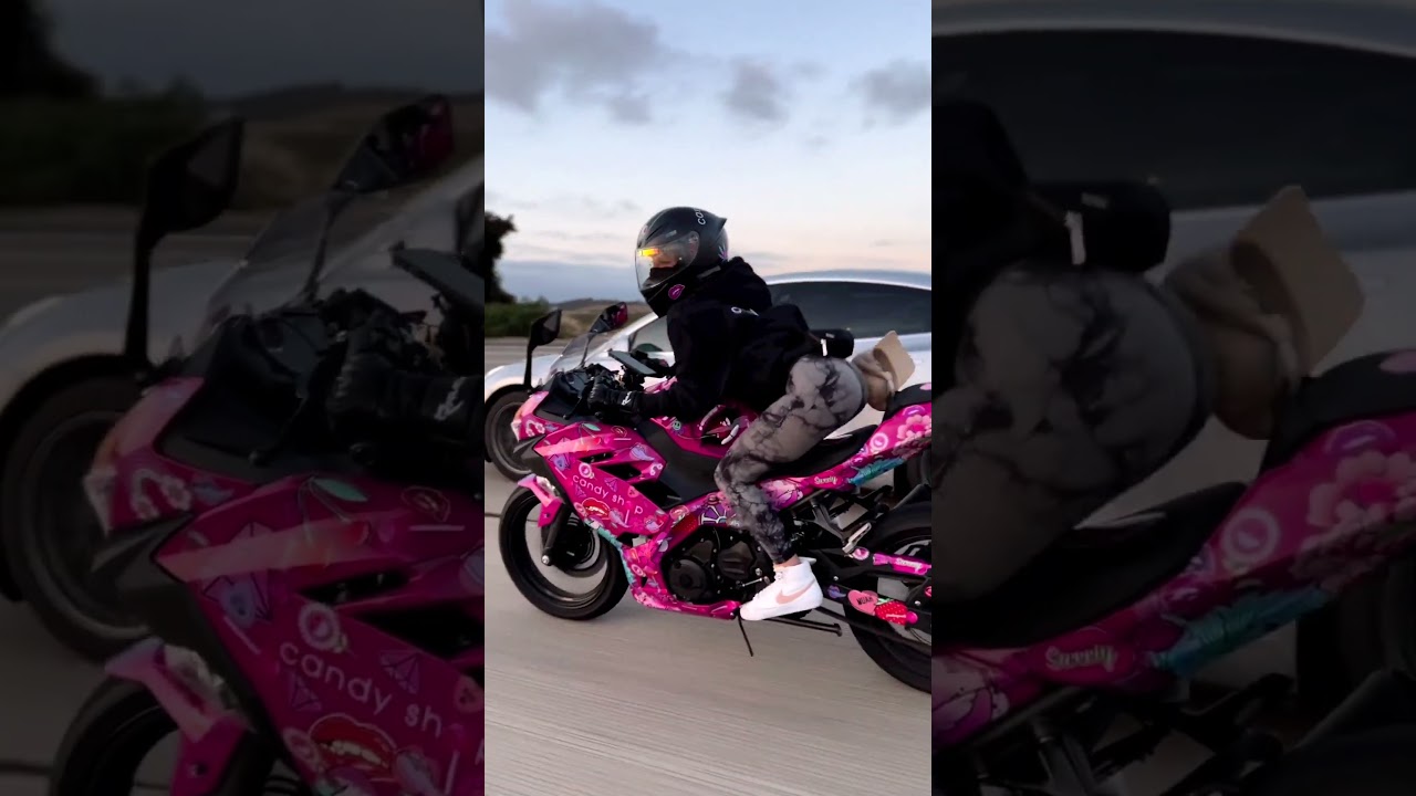 Hot Ass On Motorbike