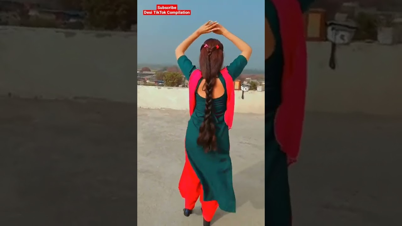Hot Beautiful Desi Girl Dancing In Tight Salwar Kamiz Booty Shaking