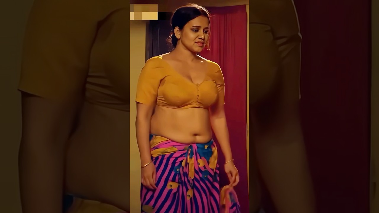 Hot bhabhi and devar🥵🫣#youtubeshorts #shortfeed #saree #bedroom #hilao #kitchen #romance #pallu