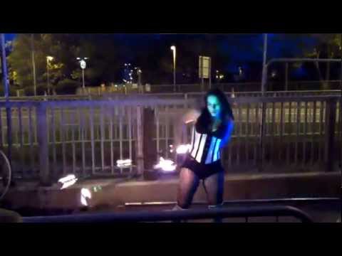 Hot Girl Firedancer at Drakefest-Star Mystique