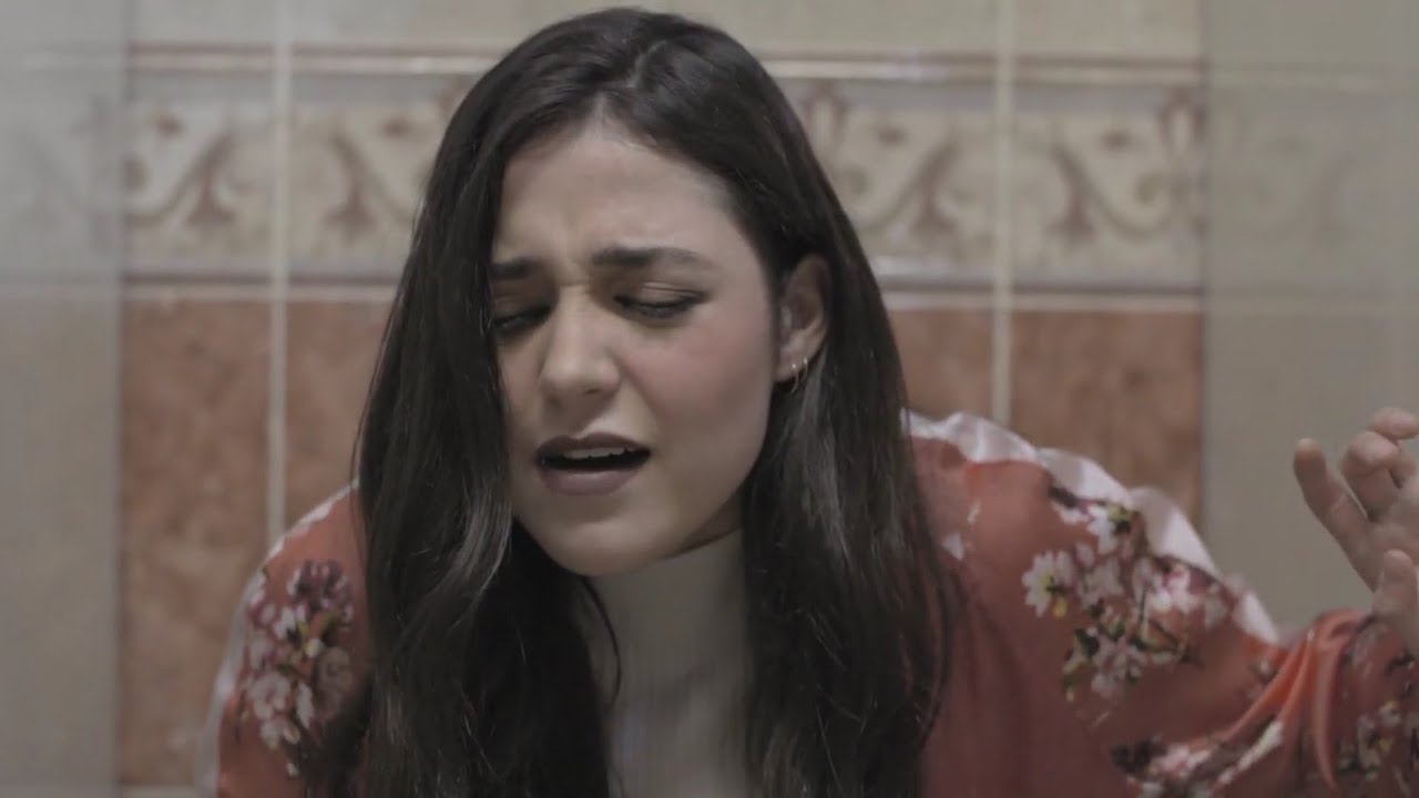 hot girl has diarrhea in haunted restroom