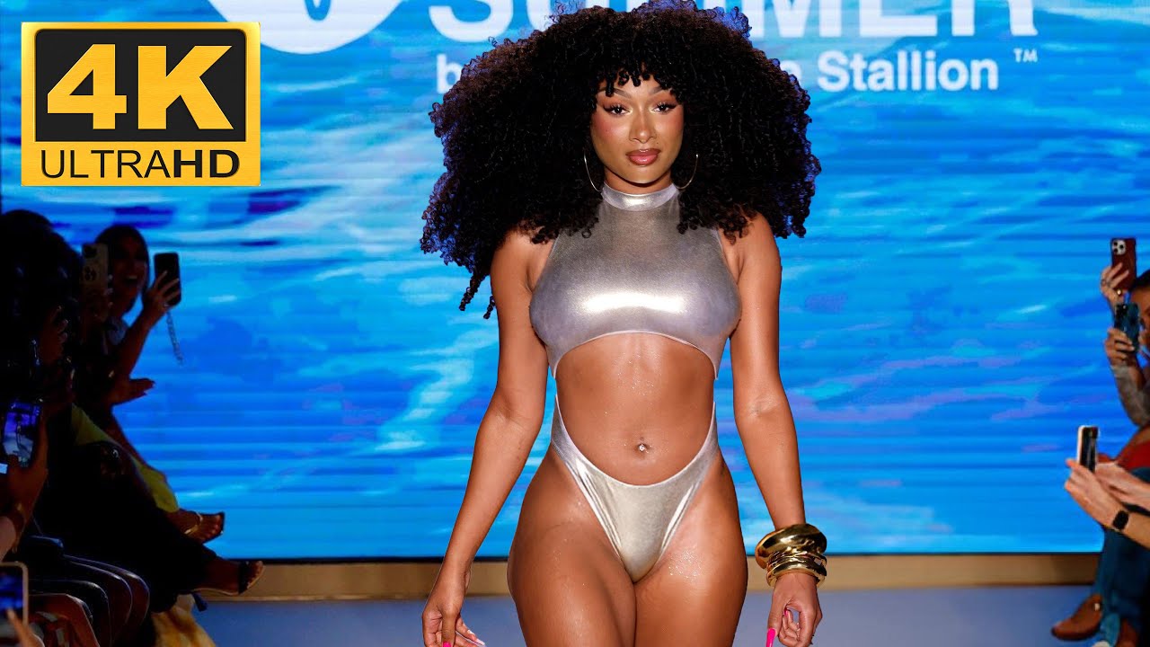 Hot Girl Summer by Megan Thee Stallion | Spring/Summer 2026 | Miami Swim Week- Paraiso Beach - 4K