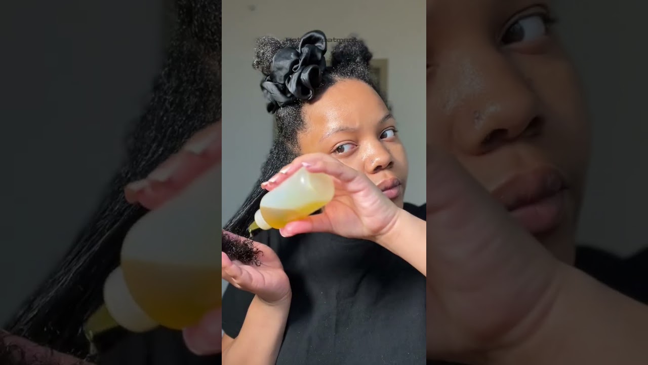 Hot Oil Treatment on Dry Natural Hair #hotoiltreatment #naturalhairtips