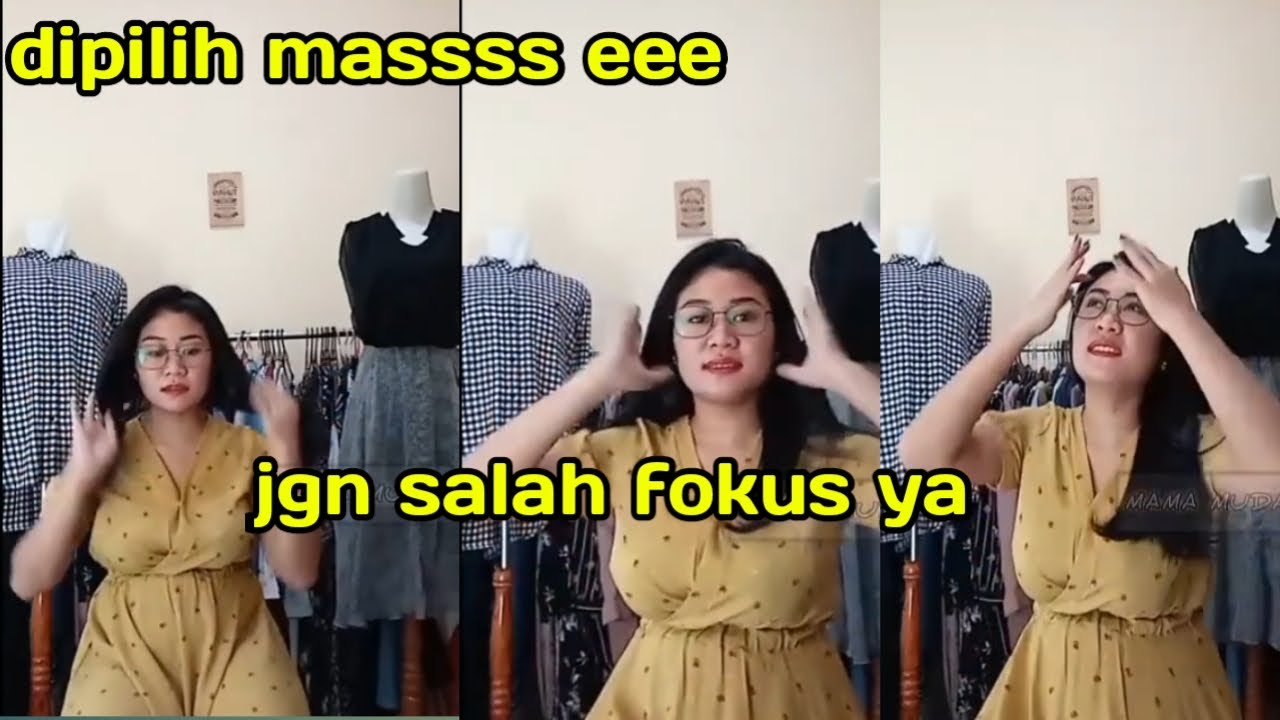 Hot online sales - Beautiful aunt sells bouncy online dresses - don't get the wrong focus