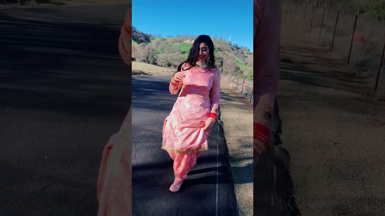 hot punjaban jatti acting in hot punjabi salwaar suit is hot and silly patiyala salwaar suit 2021