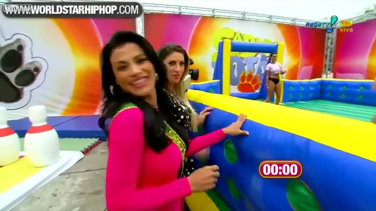 HOT Sexy Girls Playing Soap Soccer for World Cup Brazil 2014