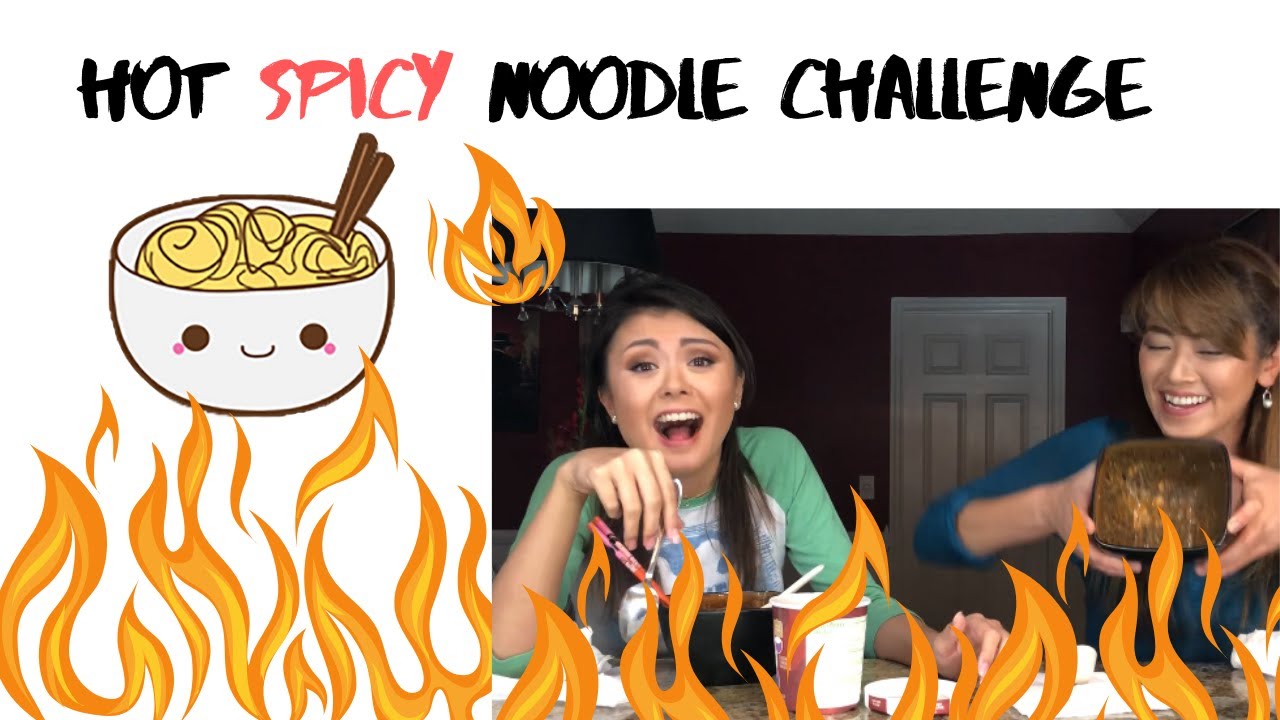 HOT spicy Noodle challenge, featuring Yumiko - Senpai