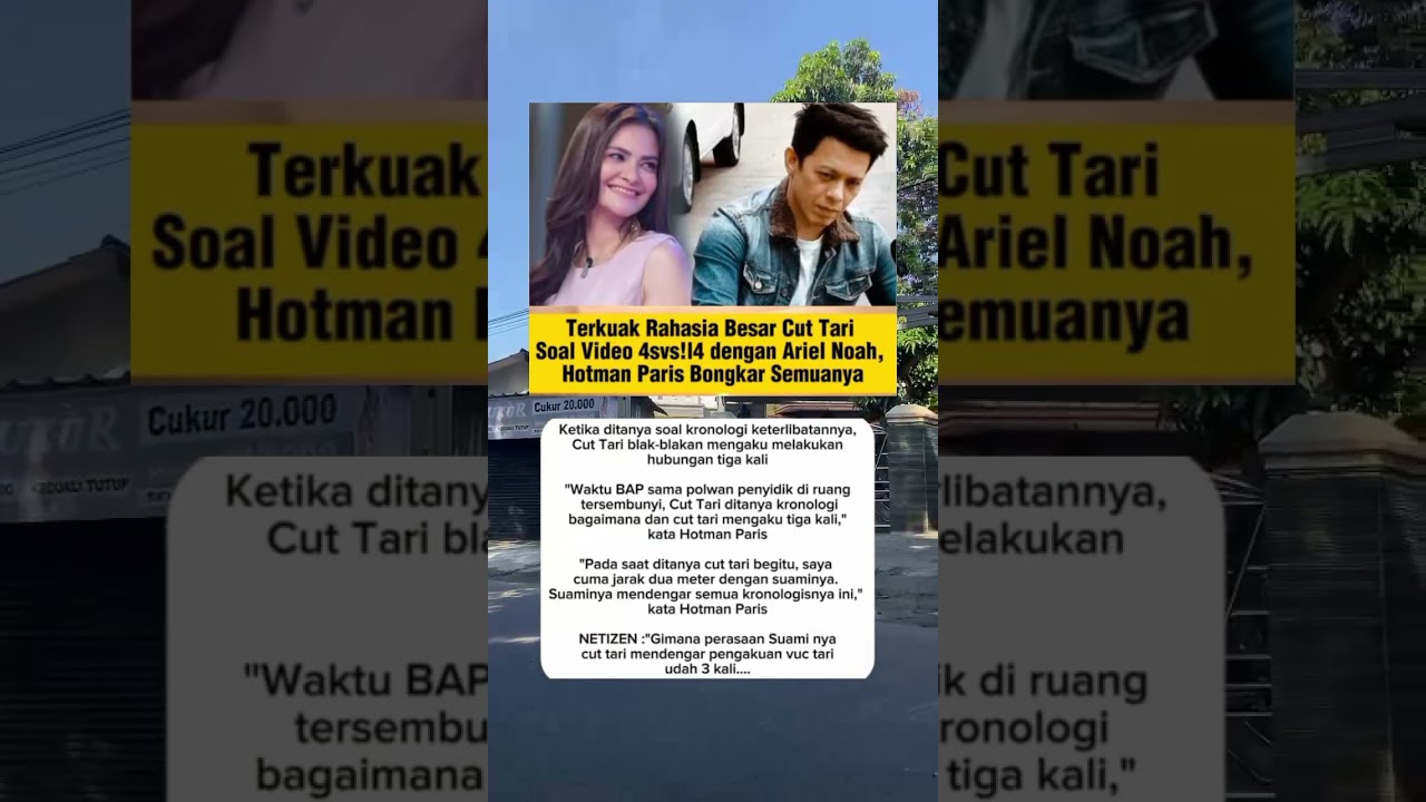 Hotman Paris bongkar rahasia cut tari dan Ariel Noah #shots #artist