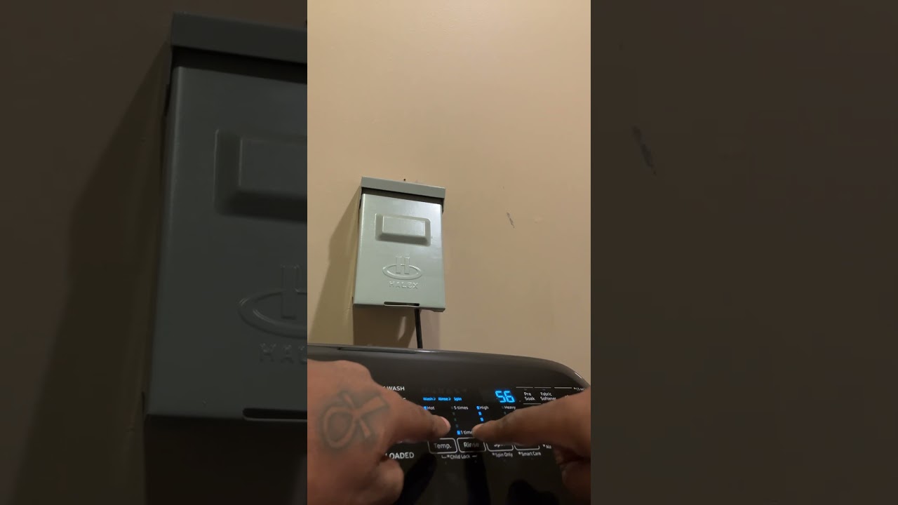 How 2 Reset code 9c8 on washer
