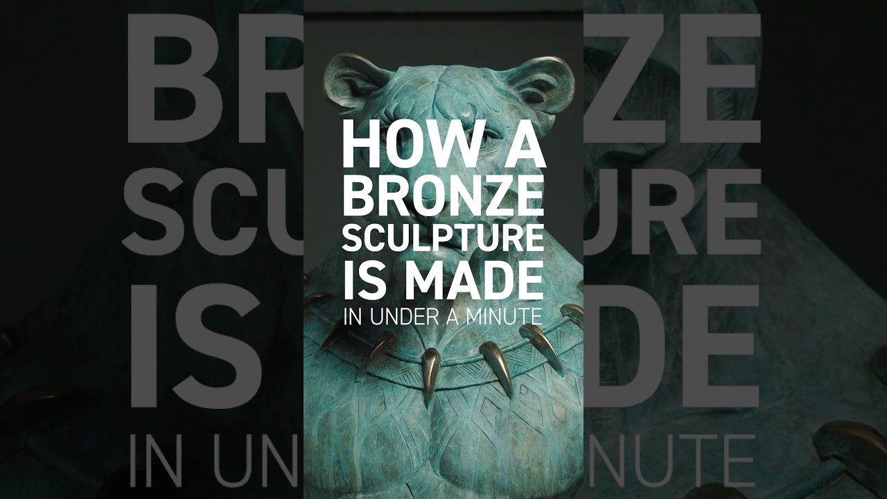 How A Bronze Sculpture is Made (in Under A Minute!) ⏱️ #shorts #sculpture #art #bronzesculpture