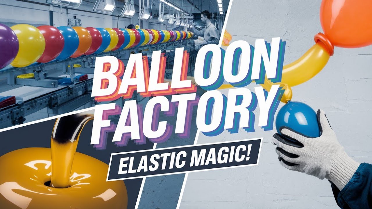 How Balloons Are Made 🎈 Elastic magic! #BalloonMaking #PartyVibes #HowThingsAreMade