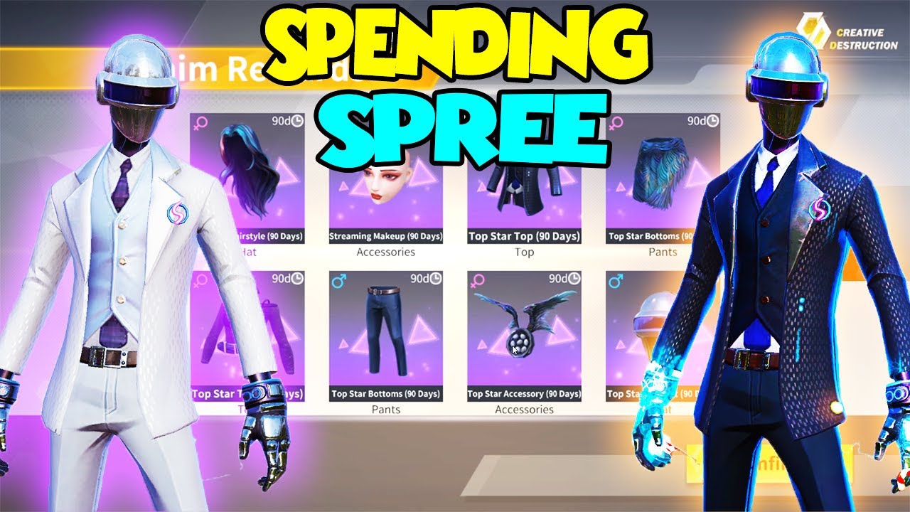 How did I get these Skins + Spending Spree (Creative Destruction)