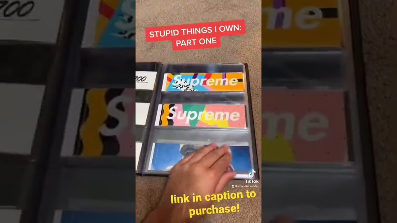 HOW DO YOU STORE YOUR SUPREME BOX LOGO STICKERS?!