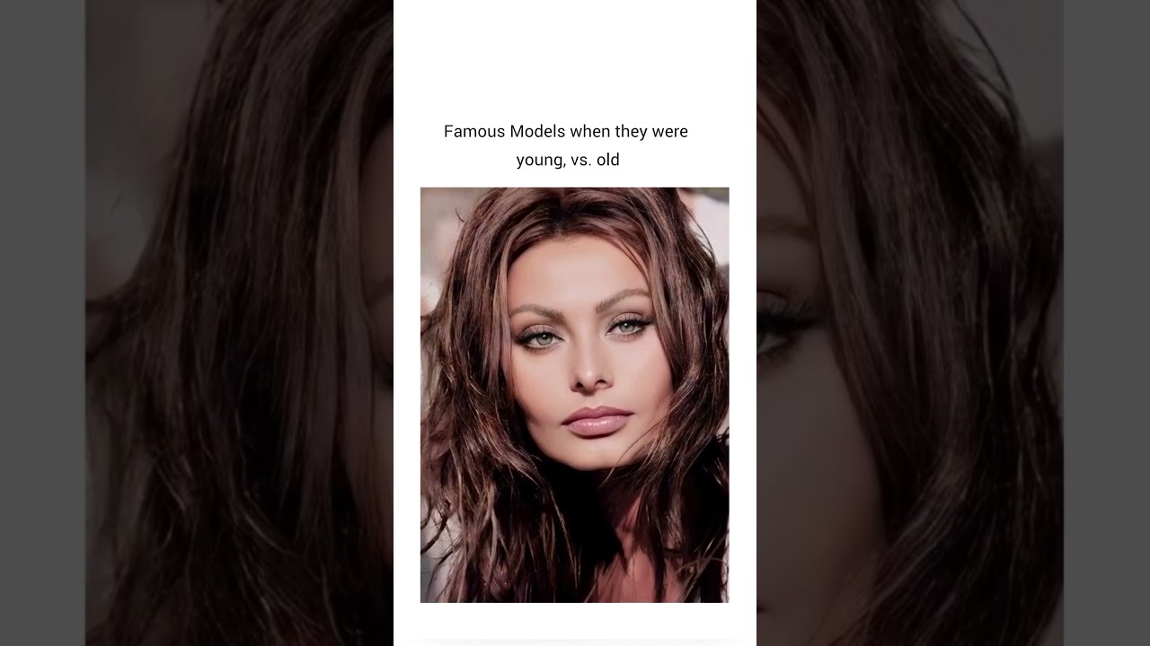 How famous Models looked when they were young vs old
