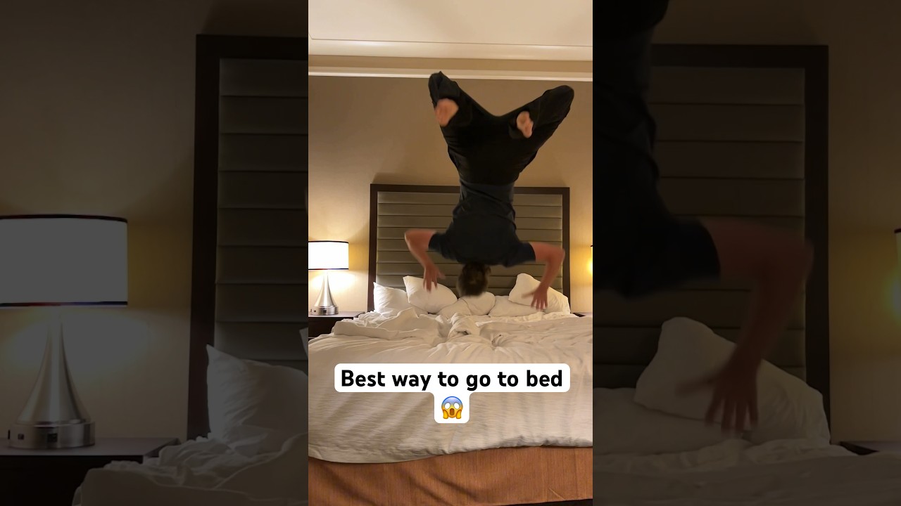 How gymnasts go to bed!