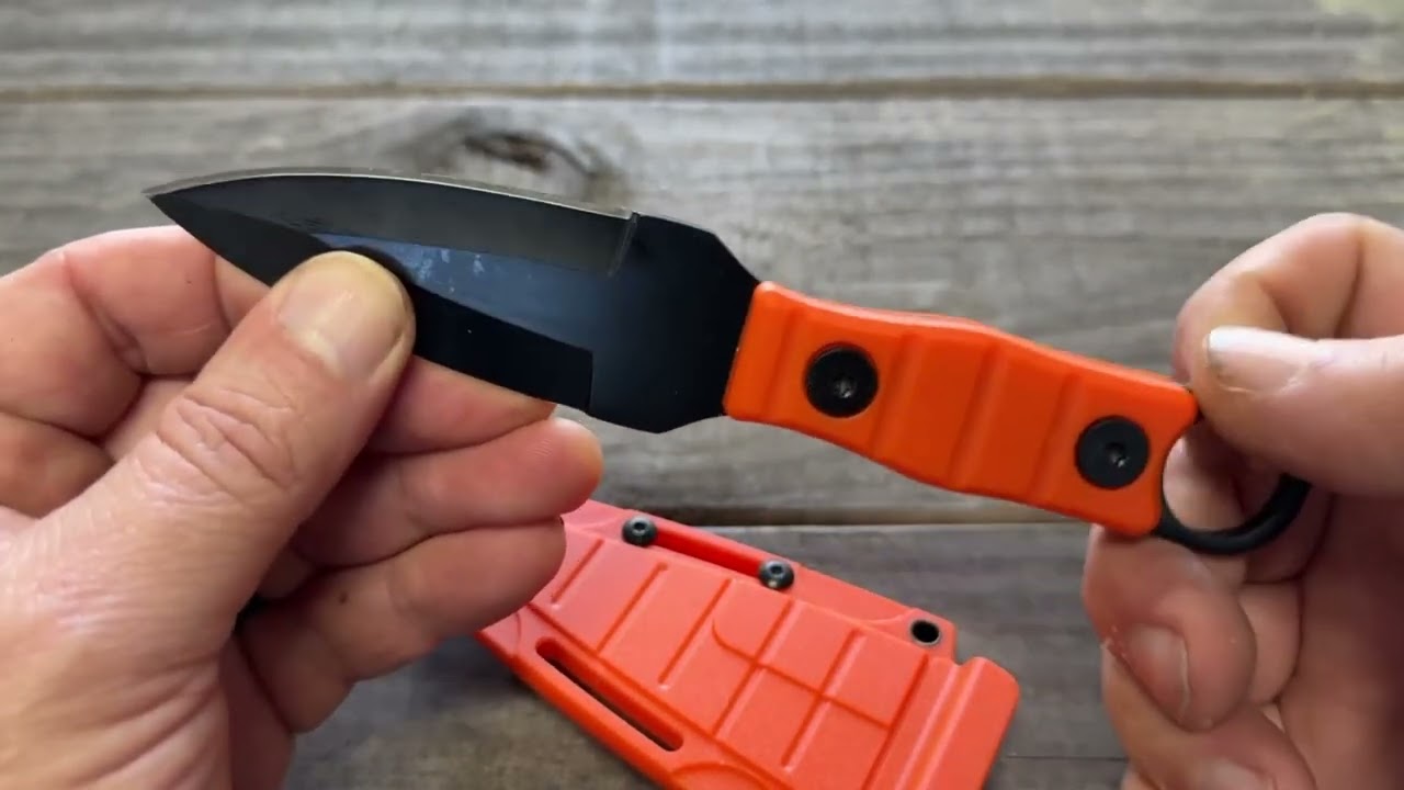 How I Carry This Knife 🍀 LFHC Orange Tactical Knife