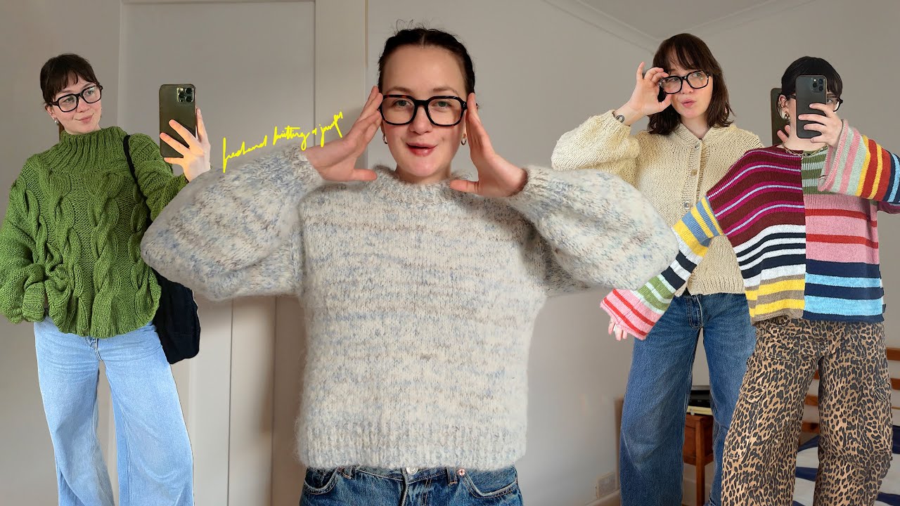 how i knit my jumpers WITHOUT a pattern (freehand knitting guide)