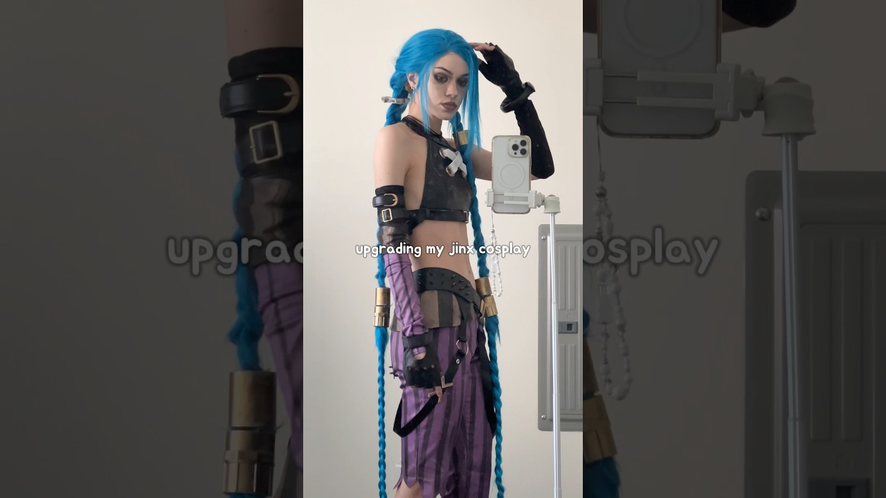 how i upgraded my cheap jinx cosplay! #jinx #arcane #cosplay #tutorial