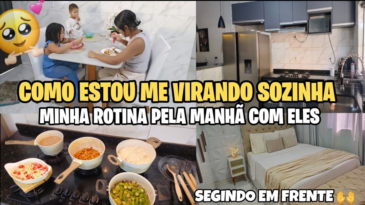 HOW I'M GETTING BY MYSELF ||MY MORNING ROUTINE WITH THEM||Fran Oliveira