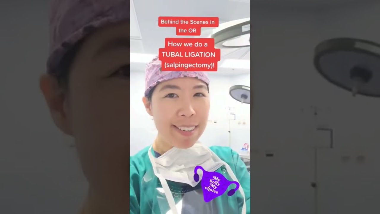 How is a TUBAL LIGATION (salpingectomy) done? Surgery video - behind the scenes in the OR!