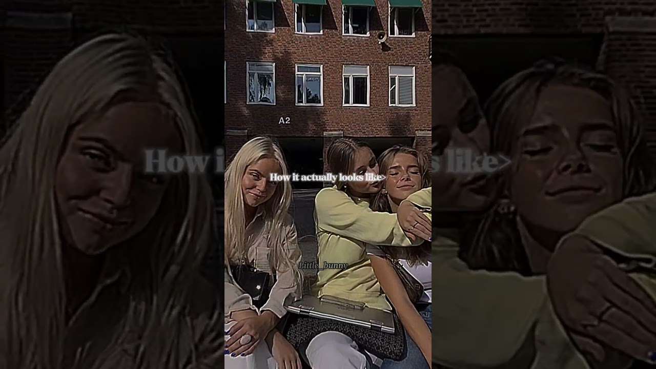 How it actually looks like 🙂 #sad #trending #aesthetic #edit #trio #fyp #shorts #friendship