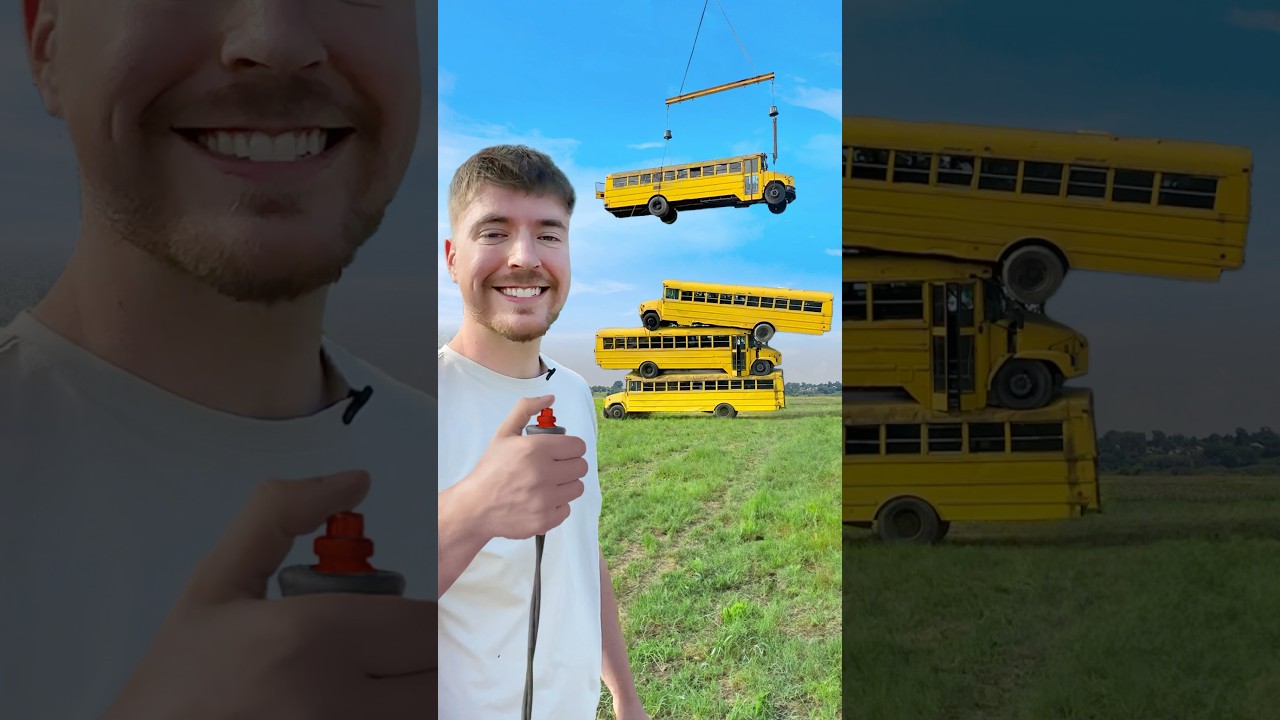 How Many School Buses Can We Stack?