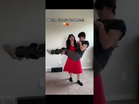 how mother lift her son on hands on mother day special gift #liftaguychallenge #mothersday