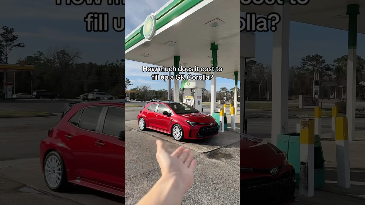 How much does it cost to fill up a GR Corolla?