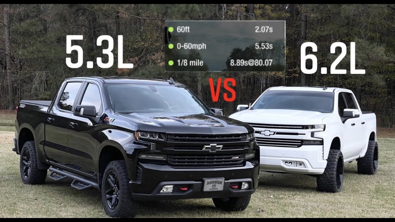 How much faster is the 6.2 than the 5.3?!