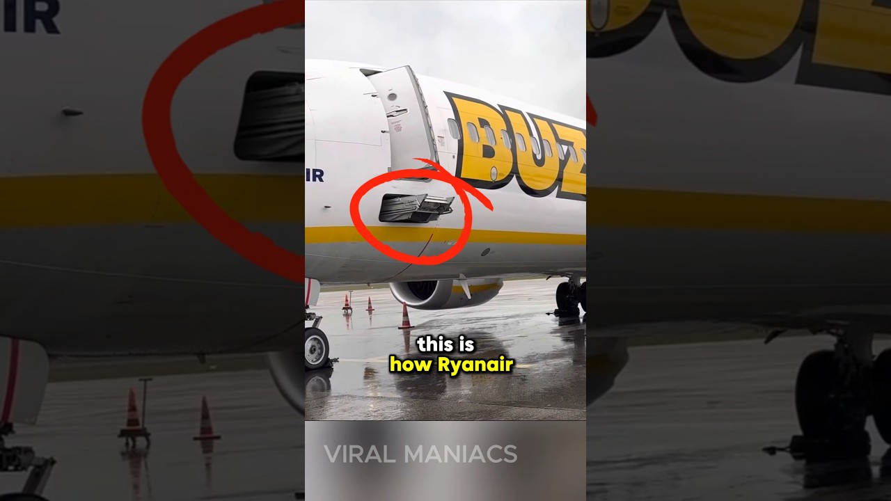 How Ryanair Saves Money with Airplane Airstairs #shorts