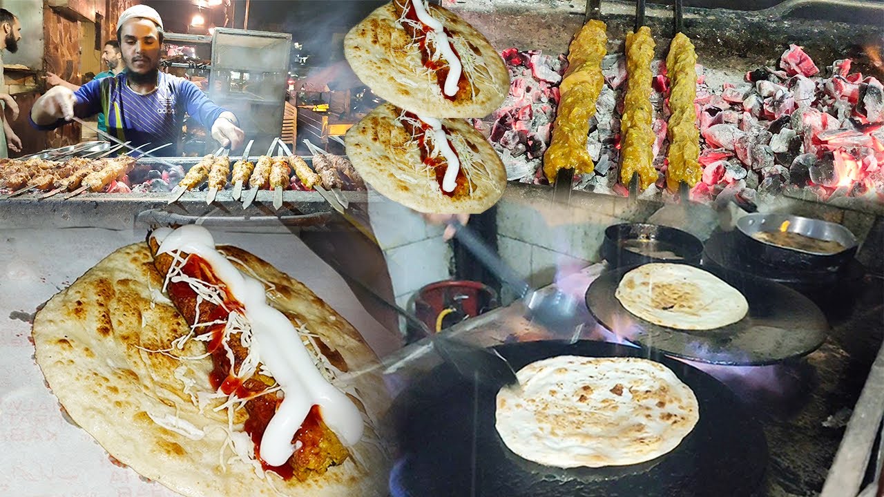 How street style Malwari Paratha Kabab roll is made in 5 minutes