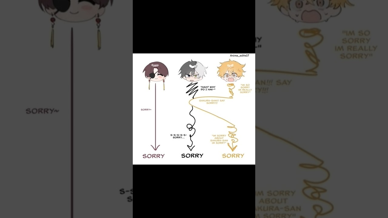 How Suo, Sakua and Nirei would ACTUALLY say sorry. [WINDBREAKER] #windbreaker #suo #sakura #nerei