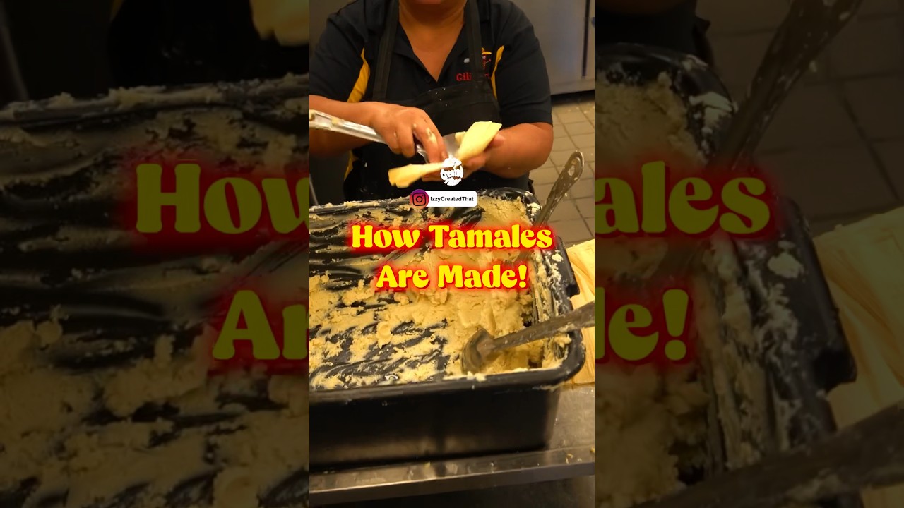 How Tamales Are Made! Instagram: IzzyCreatedThat #food #mexicanfood #tamales #viral
