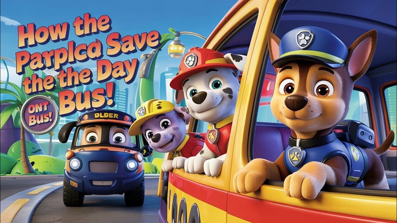 How the PAW Patrol Pups Sing & Save the Day on the Bus! 🐶🚌 | Kids Cartoon