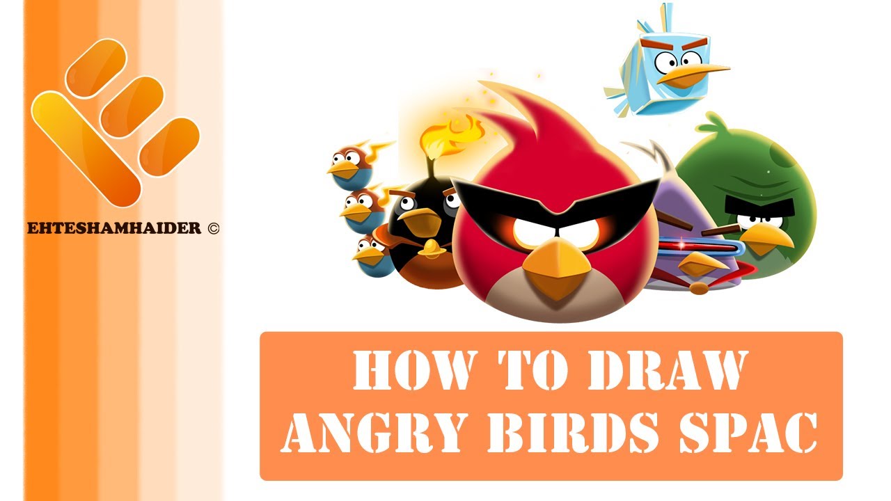how to : drawing angry birds space (part 1)