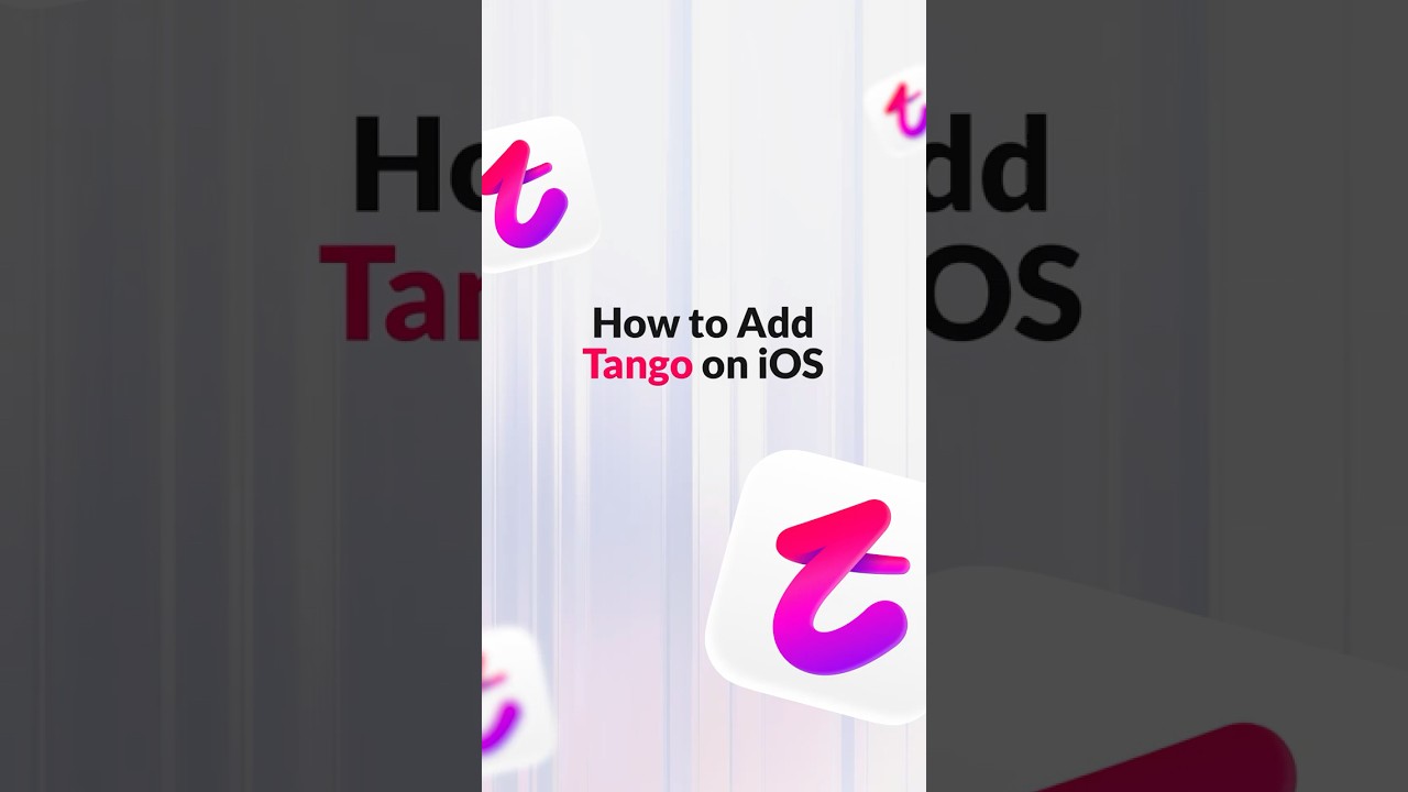 How to Add Tango Shortcut on iOS