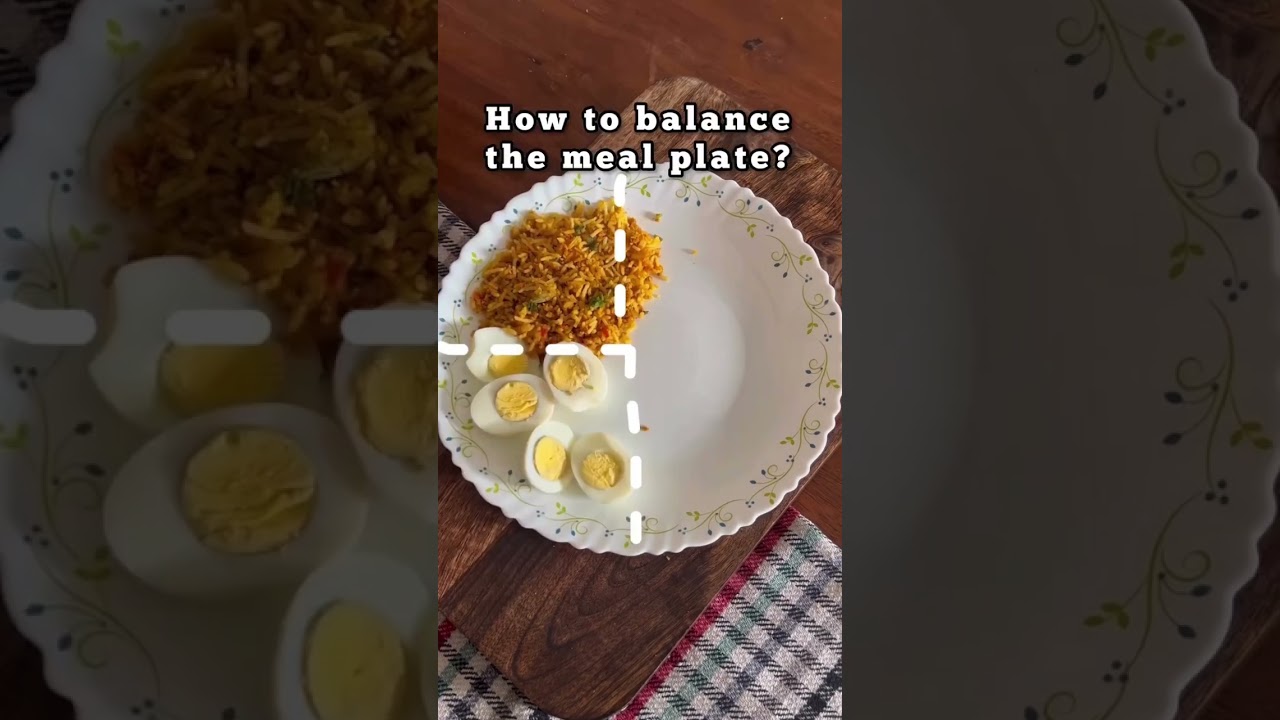 How to balance your plate ? #balance #healthymeal #fitness #weightlosschallenge