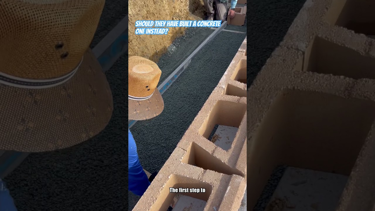 How To Build A Block Retaining Wall | Block Building Tips| Block Building Tutorial | #blockwall 💯🧱