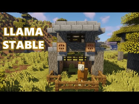 How to Build a Llama Stable - Minecraft