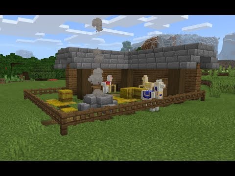 How to Build A Llama Stable In Minecraft