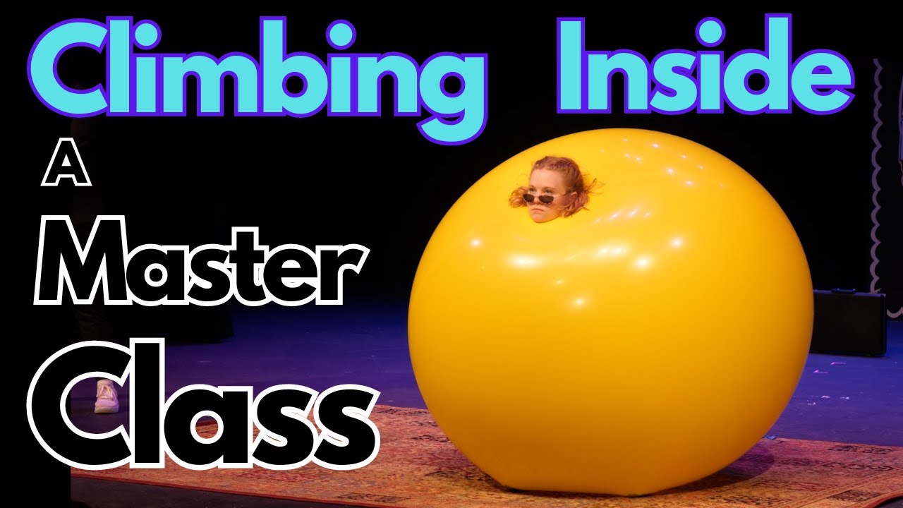 How to Climb into a Giant Balloon Safely. A Master Class.