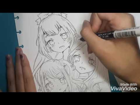 How to color/draw - Mahiru,Yozora (Kasumi) & Hime Shiratori from Aikatsu Stars!