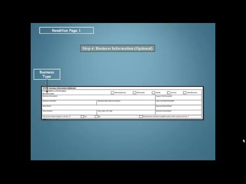 How to complete a Business Personal Property Rendition 4/15