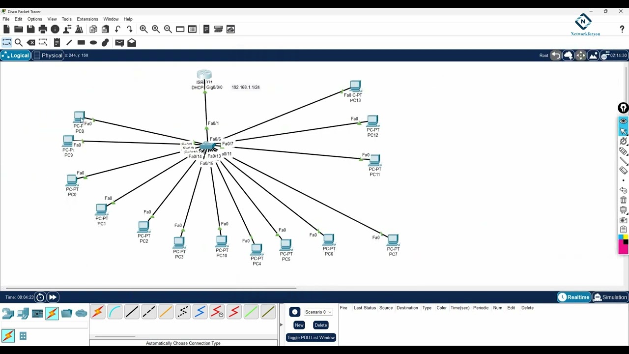 How to Configure DHCP Server in CISCO Router in Packet Tracer? DHCP Lab in CISCO Packet Tracer
