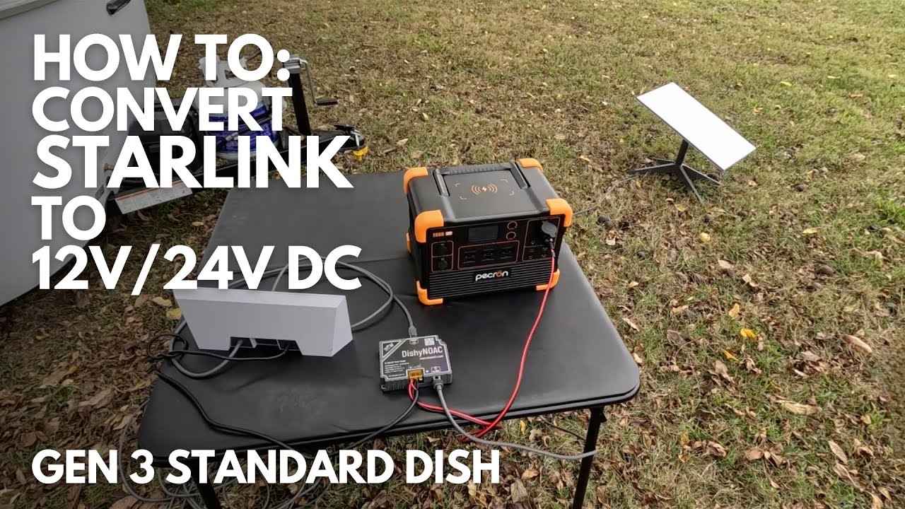 How to Convert Starlink to 12V DC Power