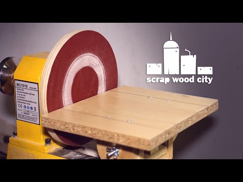 How to convert the lathe into a DIY disc sander