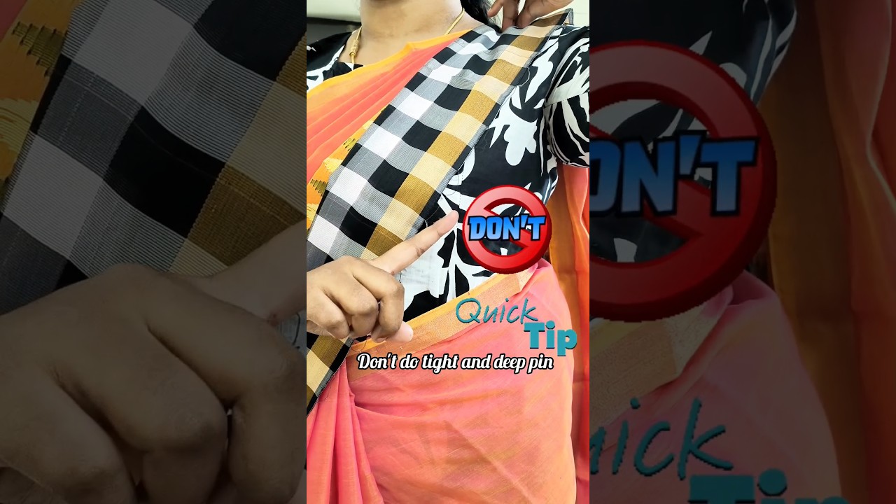 how to cover side on saree draping | easy tutorial