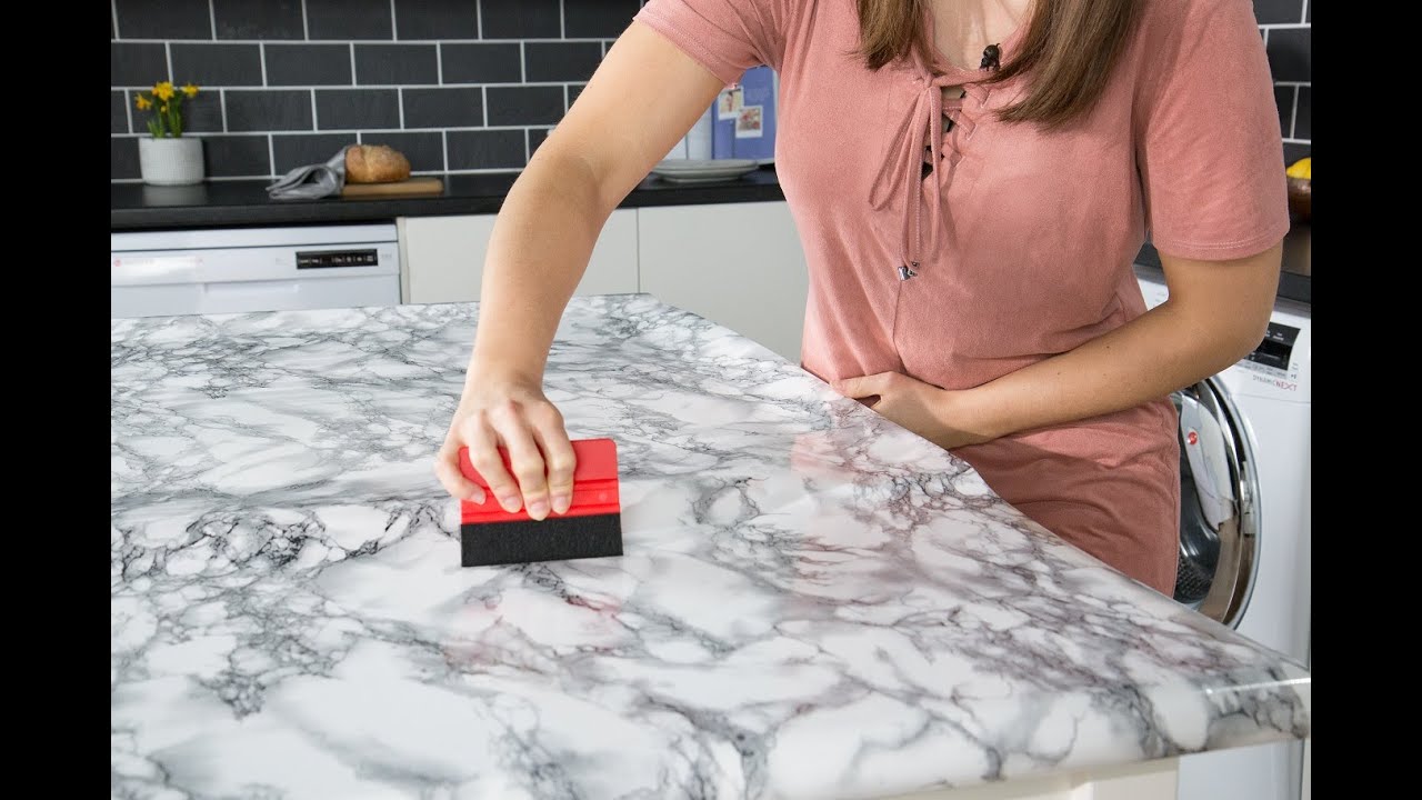 How to cover your worktops using d-c-fix self-adhesive vinyl film