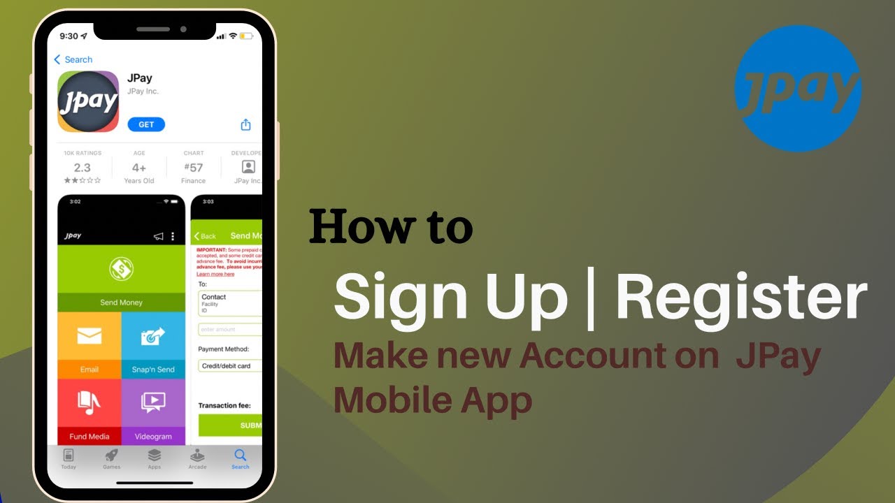 How to Create Account on JPay App | Sign Up - JPay